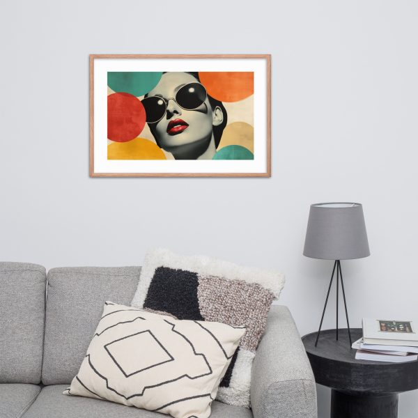 Modern living room with colorful artwork