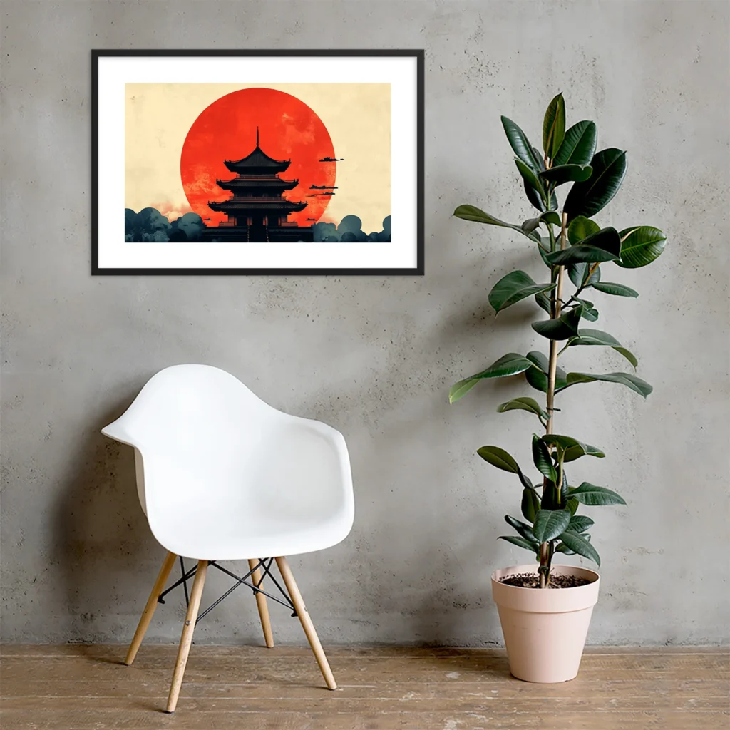 Sunset Serenity Temple