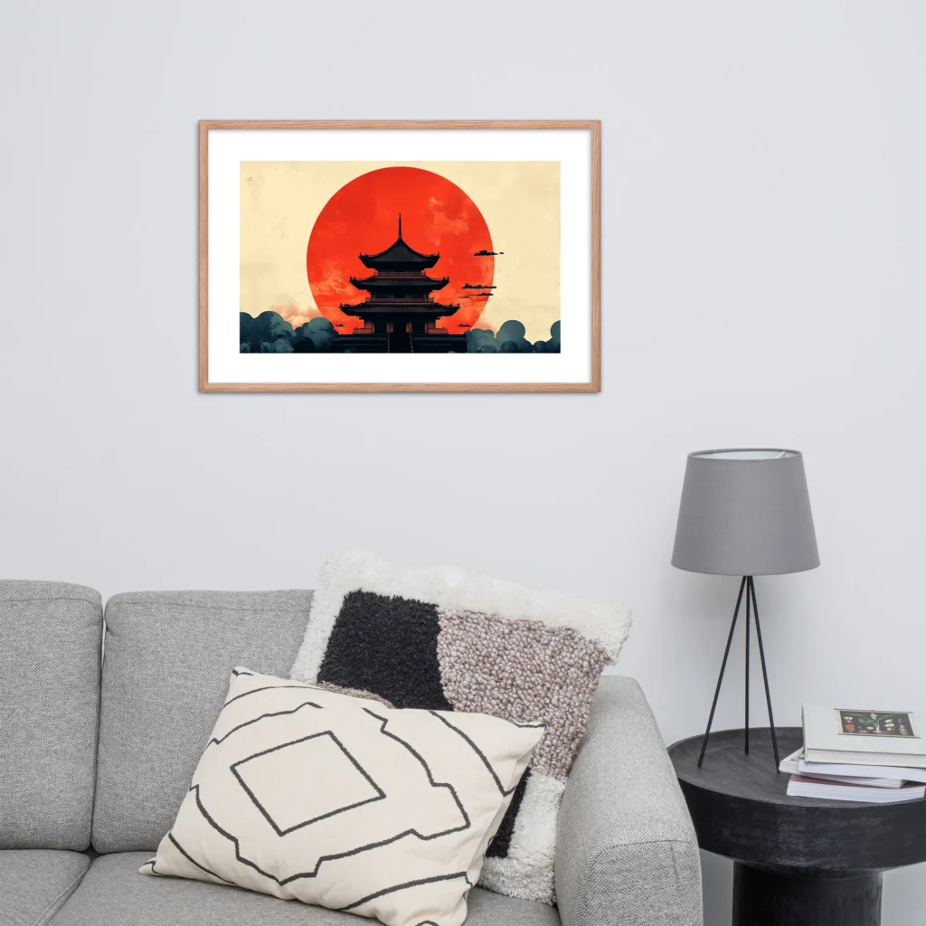 Sunset Serenity Temple