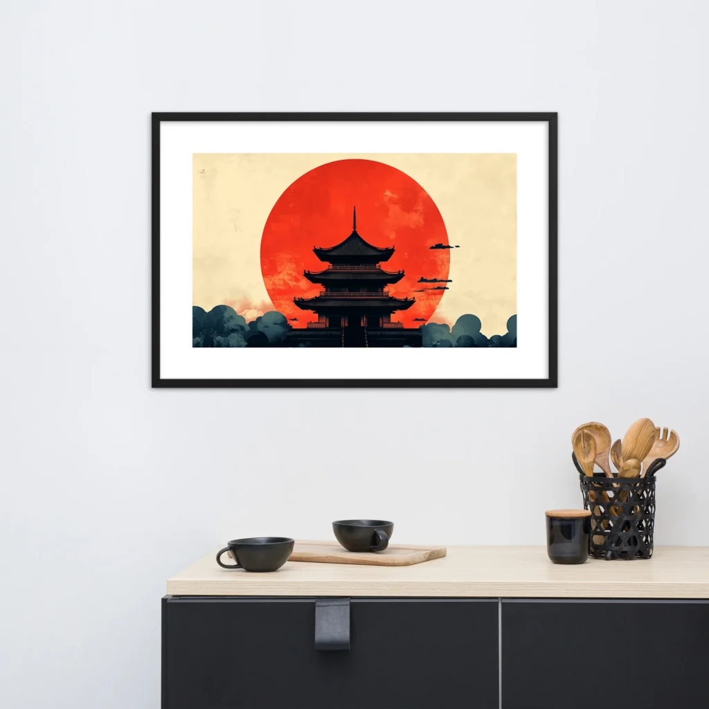Sunset Serenity Temple