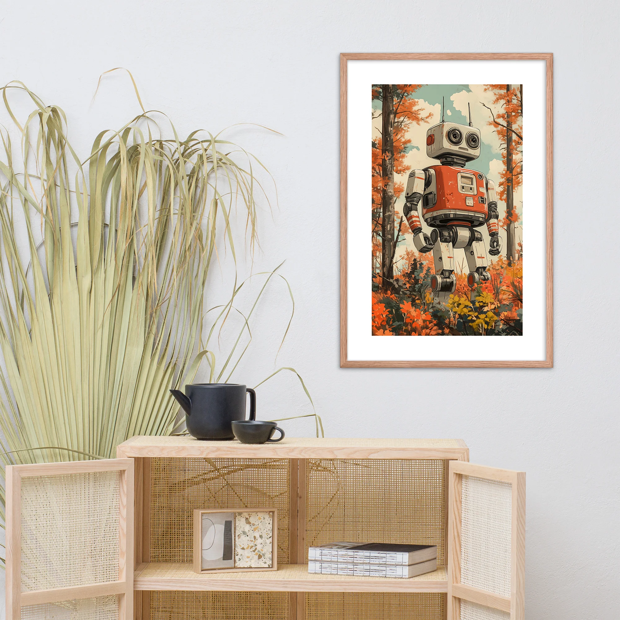 Autumn Wanderer: Retro Robot Print - Image 4