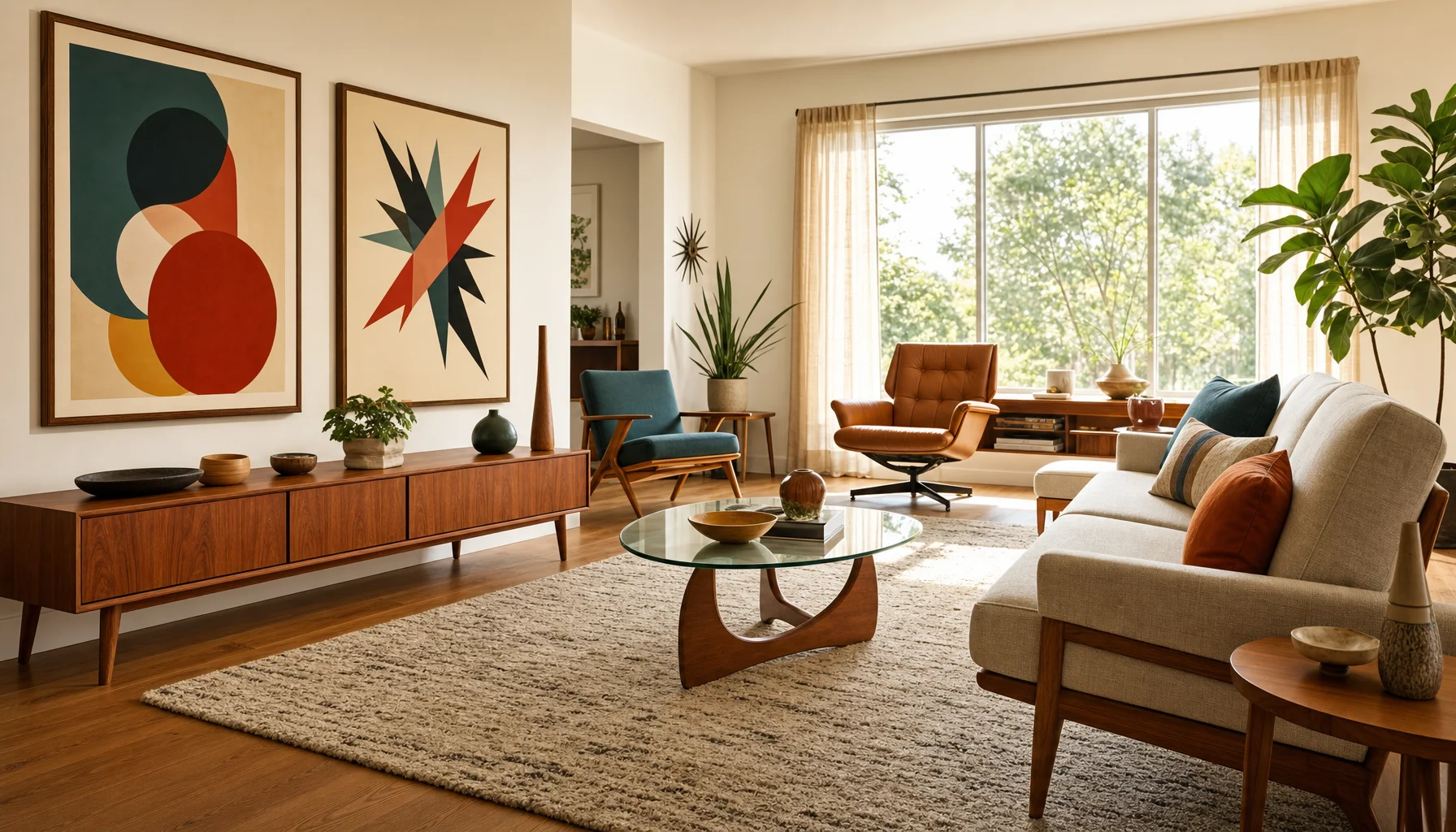 Room-by-Room: Decorating with Mid-Century Modern Art Prints