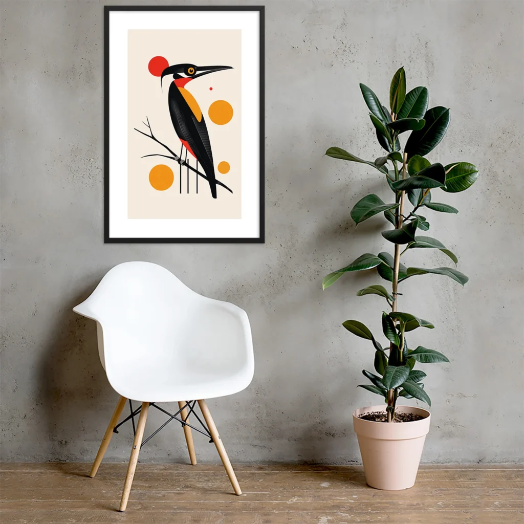 Exotic Mid-Century Bird