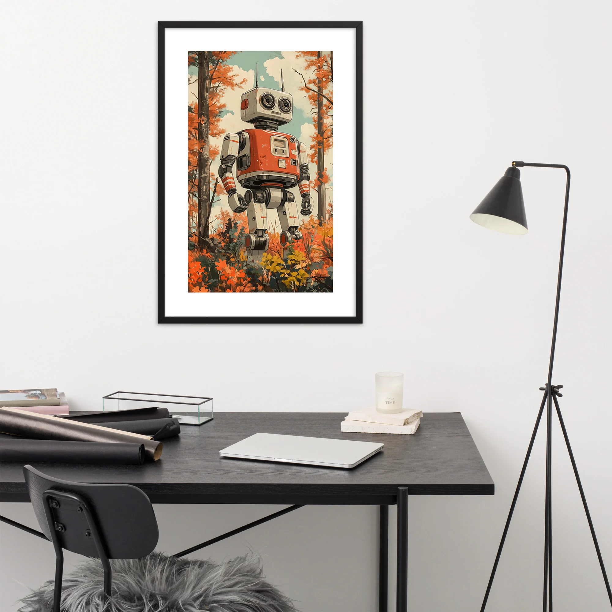 Autumn Wanderer: Retro Robot Print - Image 7